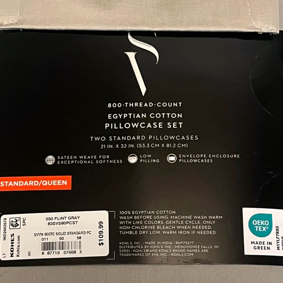 NWT SIMPLY VERA VERAWANG PILLOWCASE SET - Picture 4 of 4